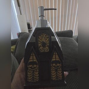 Gothic Black and Gold Soap Dispenser